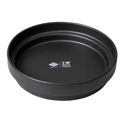 D&D CAT Keramisk Drikkeskål (L) ACE Ø20 cm. Sort